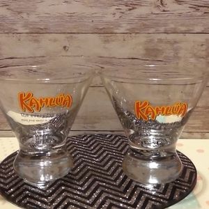 Kahlua cocktail glasses.